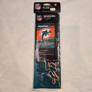 Miami Dolphins NFL Football 11" X 15" Garden Banner Flag NIP NEW Wincraft